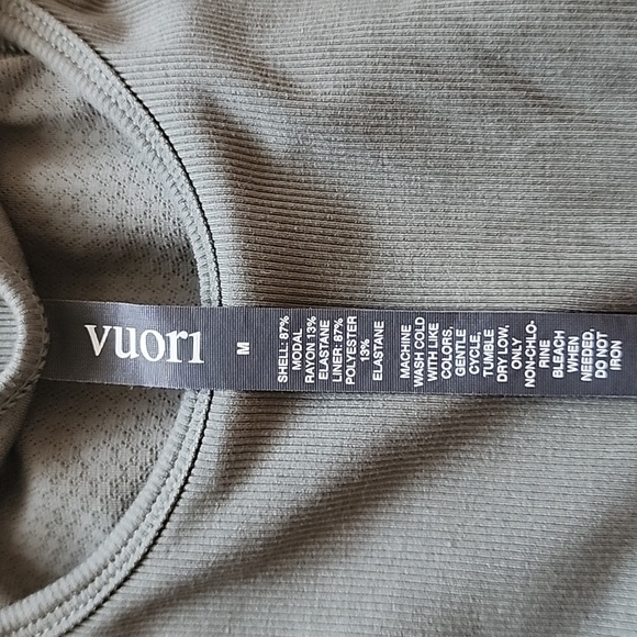 Vuori Sage Green Tank Top With Built In Bra - Picture 2 of 4